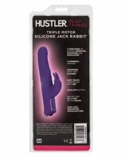 HUSTLER® Playthings Triple Motor Silicone Jack Rabbit