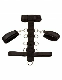Bondage HUSTLER® 3 Piece Collar And Body Restraint Set