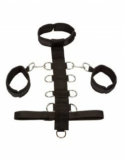 Bondage HUSTLER® 3 Piece Collar And Body Restraint Set