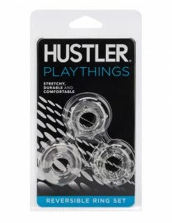 HUSTLER® Playthings Reversible Cockring Set