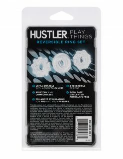 HUSTLER® Playthings Reversible Cockring Set