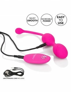 CalExotics Dual Motor Vibrating Kegel Ball W/ Remote Control Rechargeable Vibrators 18 CalExotics Dual Motor Vibrating Kegel Ball W/ Remote Control Rechargeable Vibrators