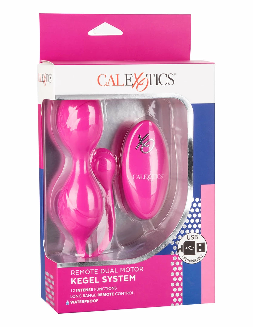 CalExotics Dual Motor Vibrating Kegel Ball W/ Remote Control Rechargeable Vibrators 10 CalExotics Dual Motor Vibrating Kegel Ball W/ Remote Control Rechargeable Vibrators