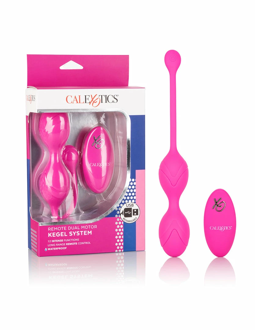 CalExotics Dual Motor Vibrating Kegel Ball W/ Remote Control Rechargeable Vibrators 9 CalExotics Dual Motor Vibrating Kegel Ball W/ Remote Control Rechargeable Vibrators