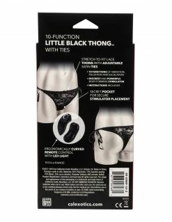 CalExotics Little Black Thong With Ties
