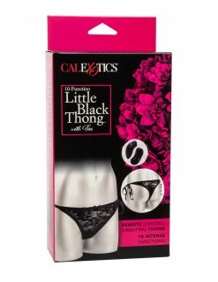 CalExotics Little Black Thong With Ties