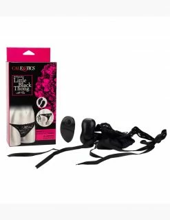 CalExotics Little Black Thong With Ties