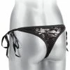 CalExotics Little Black Thong With Ties
