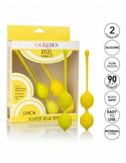 CalExotics Kegel Training Set Lemon Kegel Pleasure Balls
