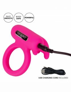 CalExotics Triple Flick Cockring Rechargeable Vibrators