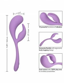 Elle Liquid Silicone Dual Flicker Vibrators