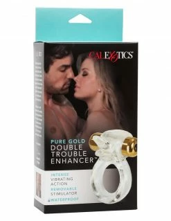 CalExotics Pure Gold Double Trouble Enhancer Couples' Vibrators