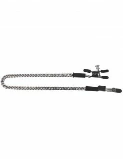 Spartacus Adjustable Jewel Chain Alligator Clamps Bondage