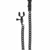Spartacus Adjustable Link Chain Open Wide Blackline Clamps Bondage