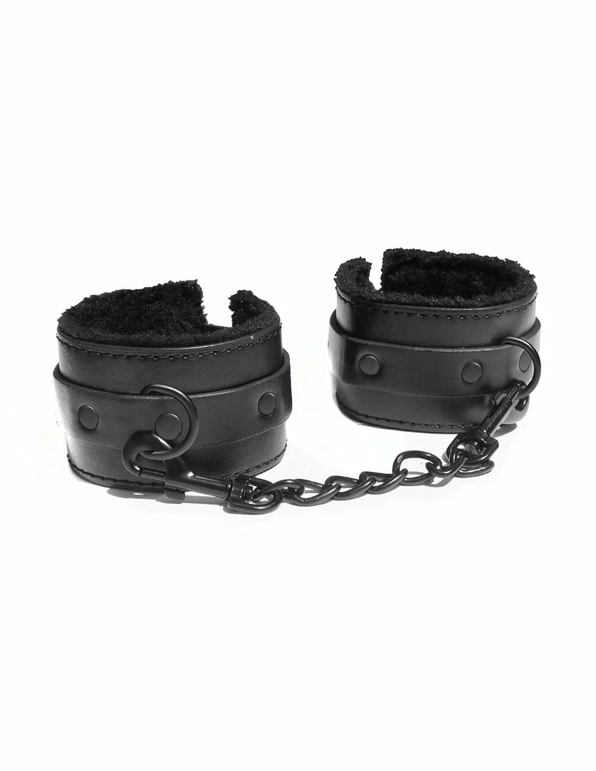 Sex & Mischief Shadow Fur Handcuffs 1 Sex & Mischief Shadow Fur Handcuffs