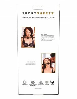 Blindfolds & Gags Saffron Breathable Ball Gag By Sportsheets