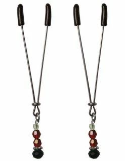 Sportsheets Sexperiments Ruby Black Nipple Clips Bondage