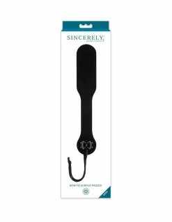 Bondage Sincerely Bow Tie Acrylic Paddle