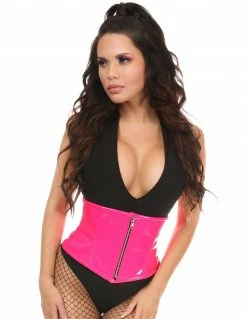 Daisy Corsets Patent Faux Leather Cincher Fetish Wear & Lingerie