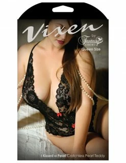 Vixen Pearl Lace Teddy Lingerie