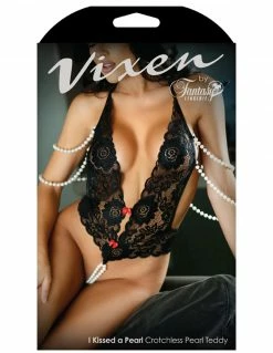 Vixen Pearl Lace Teddy Lingerie