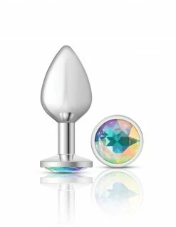 Anal Cheeky Charms Silver Round Iridescent