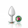 Anal Cheeky Charms Silver Round Rainbow