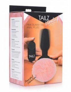 Tailz Vibrating Pink Bunny Tail Plug Vibrators