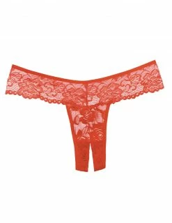Allure Lingerie Crotchless Lace Thong