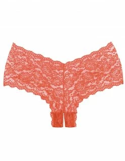 Allure Lingerie Crotchless Scallop Lace Boyshort Panty