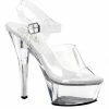 Pleaser Kiss 208 Platform Peep Toe Sandal