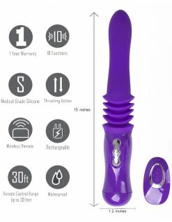 Couples' Vibrators Maia Monroe Thrusting Love Machine With Remote 9 Couples' Vibrators Maia Monroe Thrusting Love Machine With Remote