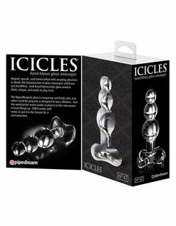 Icicles No 47 Glass Beaded Plug Clear