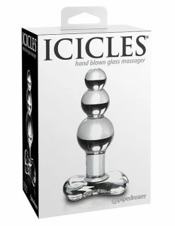 Icicles No 47 Glass Beaded Plug Clear