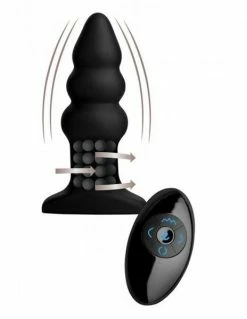 Rimmers Model I Rippled Rimming Plug With Wireless Remote Control