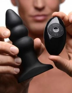 Rimmers Model I Rippled Rimming Plug With Wireless Remote Control