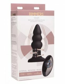 Rimmers Model I Rippled Rimming Plug With Wireless Remote Control
