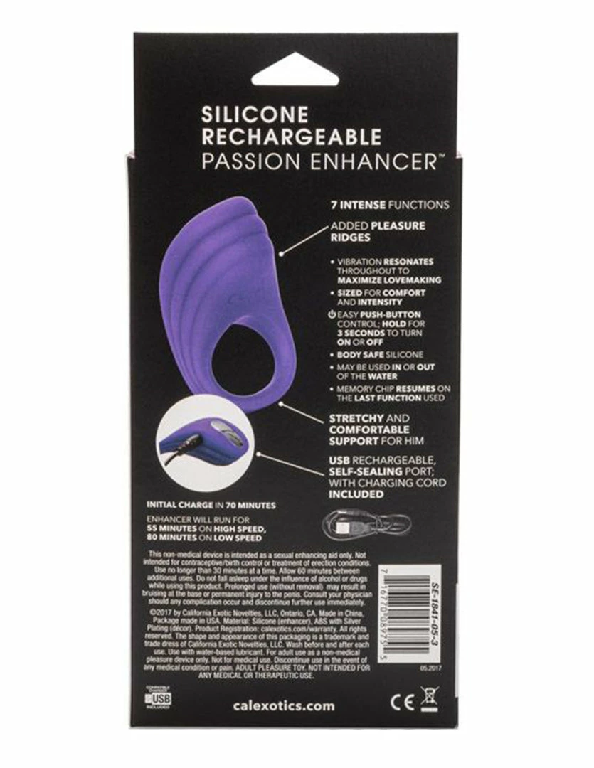 CalExotics Rechargeable Vibrators Cal Exotics Passion Enhancer Vibrating Cockring 10 CalExotics Rechargeable Vibrators Cal Exotics Passion Enhancer Vibrating Cockring